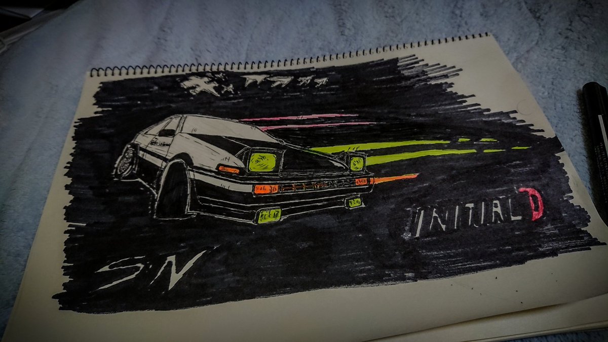 Noriしゃん Twitter पर スプリンター Ae86 トレノ描いてみた 今まで描いてました ゝ Initiald イニシャルd Ae86 トヨタ Toyota 頭文字d 描いてみた 描いてみたシリーズ ドリフト Drift イラスト カー イラスト 車 絵 車の絵 榛名山 榛名