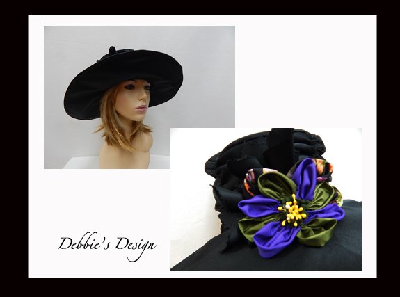 debbiesdesign's tweet photo. https://t.co/VIEwKGGj0H

This elegant women's wide brim cloche hat has been designed using high quality shinny black upholstery fabric. The brim has been fused, and wired with millinery wire. The hat band has been designed with several gathered sections giving it a unique look. https://t.co/XKrQ6emTct