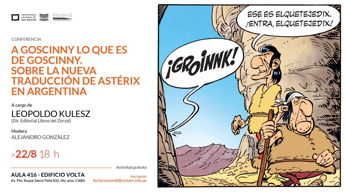lecturamundi's tweet photo. #Conferencia de #Interpres
La historieta #Astérix el galo fue creada por el guionista René Goscinny y el dibujante Albert Uderzo en 1959. Conoció un éxito inmediato en Francia, luego en el mundo entero y está traducida a más de 100 idiomas.
@unsamoficial https://t.co/k1mTw6VoNI
