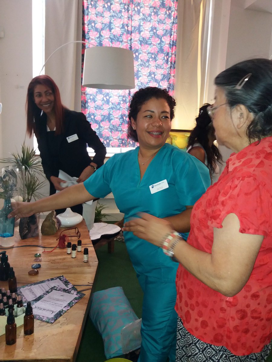 createwhirlwind's tweet image. Wonderful aromas filled our Awestruck exhibition this morning with a Flower Remedy workshop led by the lovely Luz &amp;amp; Liliana from @StonehealthMed Still spaces left on all Awestruck workshops today, Thurs &amp;amp; Fri #wellbeing #interiordesign #nature harleenmclean.com/awestruck/