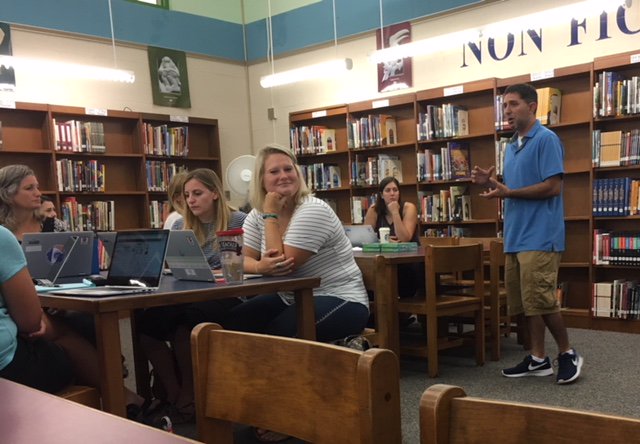 <a href="/Hereford_MS/">Hereford MS</a> had an awesome morning with <a href="/mmoore12BCPS/">Mike Moore</a> learning how to incorporate Maker activities into the different content areas.  Great hands on activities that Ts learned by doing!
