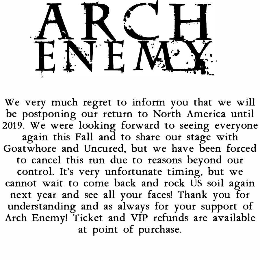ᴀʀᴄʜ ᴇɴᴇᴍʏ (@archenemymetal) on Twitter photo 