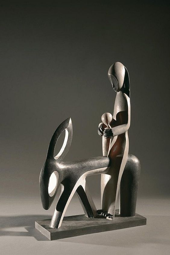 arts_antique's tweet photo. JEAN LAMBERT-RUCKI (1888-1967) "LA FUITE EN ÉGYPTE" 1935 https://t.co/kW21otv4Og