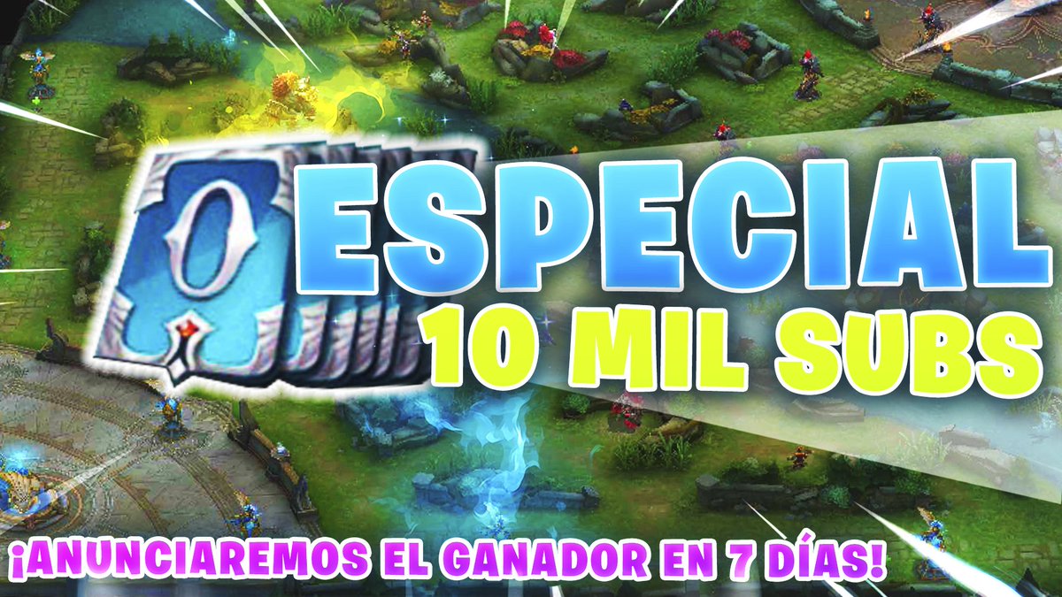 🔴 ESPECIAL 10 MIL SUSCRIPTORES 🔴

📢 ¡Señores SORTEO 1700 vouchers! 🥳

⬇️ REQUISITOS:

- SEGUIDME EN TWITTER @SempiternoYT
- RT a este tweet

Y automáticamente estaríais participando en el sorteo, suerte a todos.