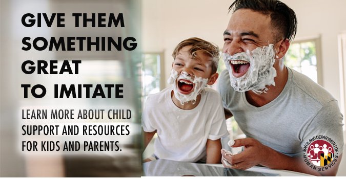MDHumanServices's tweet image. Our kids are taking notes! Parents, give them something great to imitate. Find out more about the resources we have in place for noncustodial and custodial parents alike. dhs.maryland.gov/childsupport #CSAM18 #childsupportawarenessmonth