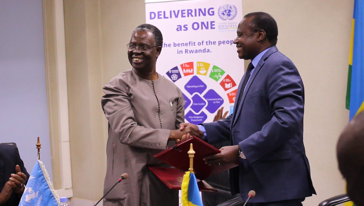 UNRwanda's tweet photo. Relive a momentous occasion for @UNRwanda as the second #UNDAP was yesterday officially signed with @RwandaFinance on behalf of @RwandaGov https://t.co/btWoYlOH9D

Many thanks for the support from development partners, diplomatic corps, the Private Sector and the Media! #RwUNDAP https://t.co/Hvf3un2600