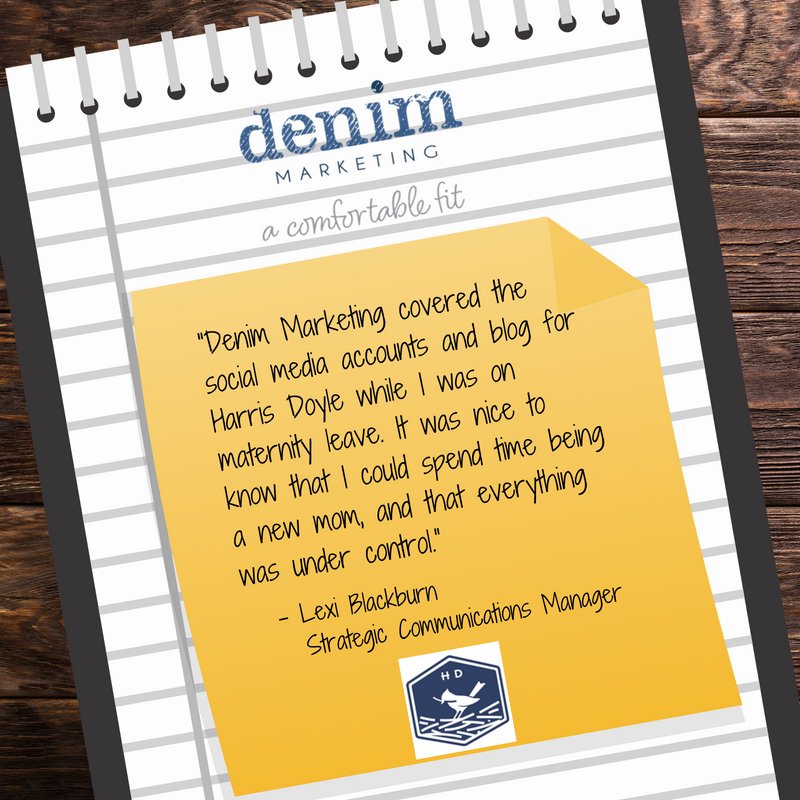 denimmarketing's tweet image. Denim Marketing can cover your #maternityleave or #extendedabsence Let us know what you need! Whether it is 60, 90 or 120 days, we have your back! #temphelp #socialmedia #SM