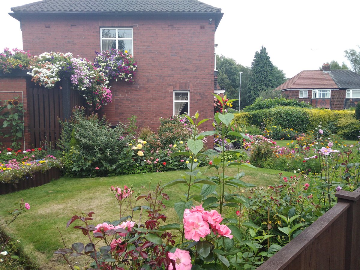 kerryrelease's tweet photo. There is a row of houses as you approach #tamesidehospital im sure the gardener's are hoping to put a smile on patients faces, and that makes me smile too :) @TOGMind #everyonedoingtheirbit https://t.co/n5mOrHXTK3