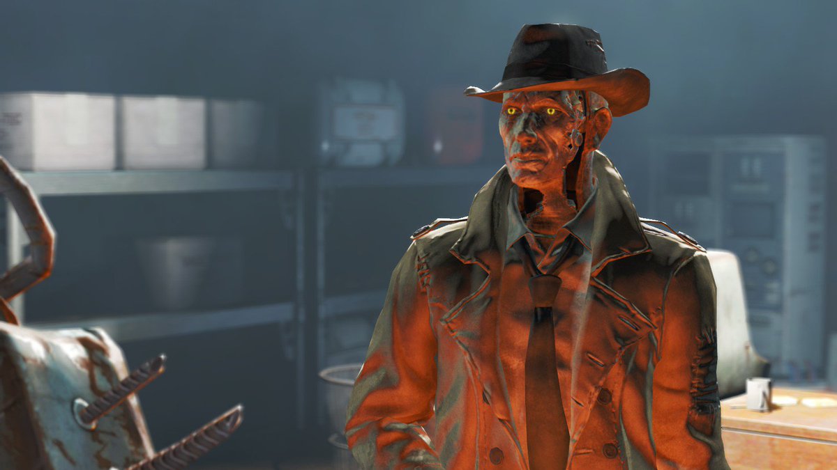 Kotaku's tweet photo. An ode to Nick Valentine, Fallout 4's best companion: https://t.co/0q1h9v32hb https://t.co/oT98leemQH