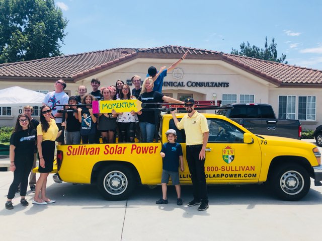 SullivanSolar's tweet photo. We taught @momentumtutors #Solar 101 & why its important to reduce fossil fuel use. 2day, we're giving them a tour of the #SullivanSolarPower systems at @sdsu starting w/ the 2X #LEEDPlatinum #AztecStudentUnion. Footage will be used in a documentary showing in @BalboaPark in Sept https://t.co/8w1cnvD3cc