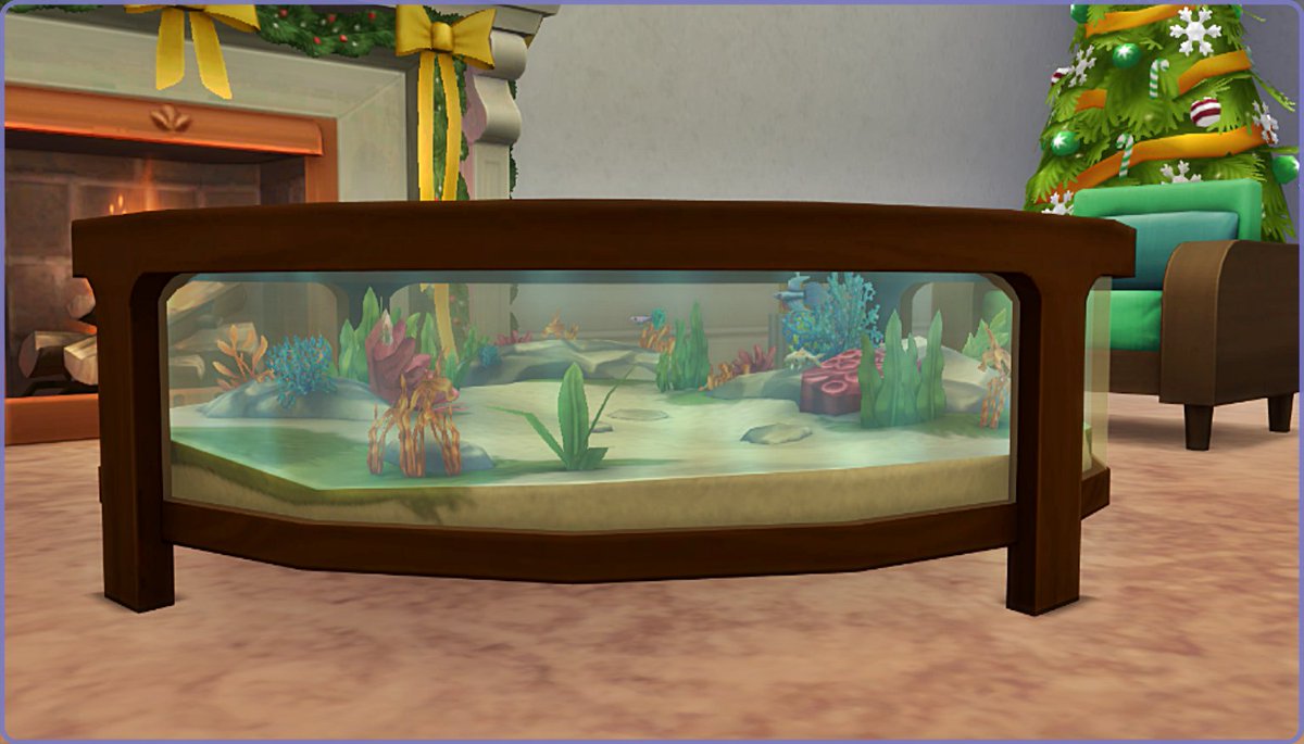 ButtonGinger's tweet photo. @TheSims Wow, I didn't even know we had these aquarium coffee tables! How cool is that? #TS4MyFirstPet https://t.co/auqqlsiaQd