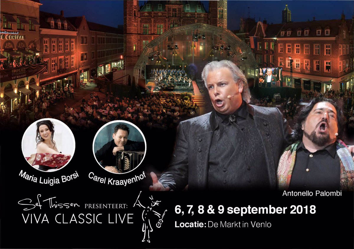 Trots om te melden dat de concerten op 7, 8 en 9 september volledig zijn uitverkocht.

Voor het concert op 6 september zijn nog enkele kaarten verkrijgbaar via: <a href="/PlusBenders/">Plus Benders</a> #Venlo &amp; #Blerick    en #Plus #Tegelen en #Reuver