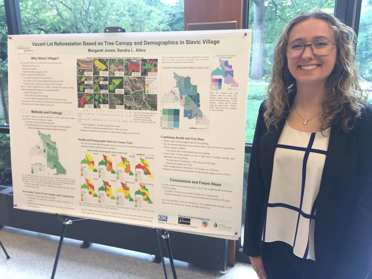 DaveLowery421's tweet photo. One of our interns, Meg Jones, developed a great plan to increase the tree canopy coverage in Slavic Village as part of the Cleveland Tree Plan. Next step is to talk to Slavic Village Development. @slavicvillage #CLETrees #HoldenForests&amp;Gardens https://t.co/0779pdDNdJ
