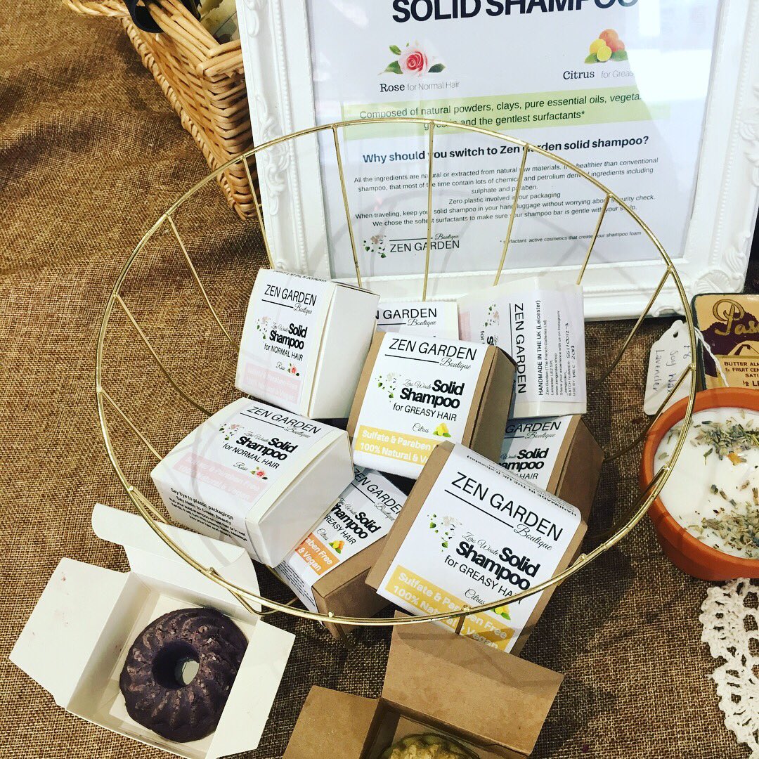 zerowasteleics's tweet photo. Really expanding our health/wellbeing and cosmetics line. So pleased to now shock @KiteNest dry shampoo and shampoo bars from the wonderful @zengardenCos #zerowaste #zerowasteleicester #health #wellbeing #plasticfree https://t.co/XwnLFaQwxp