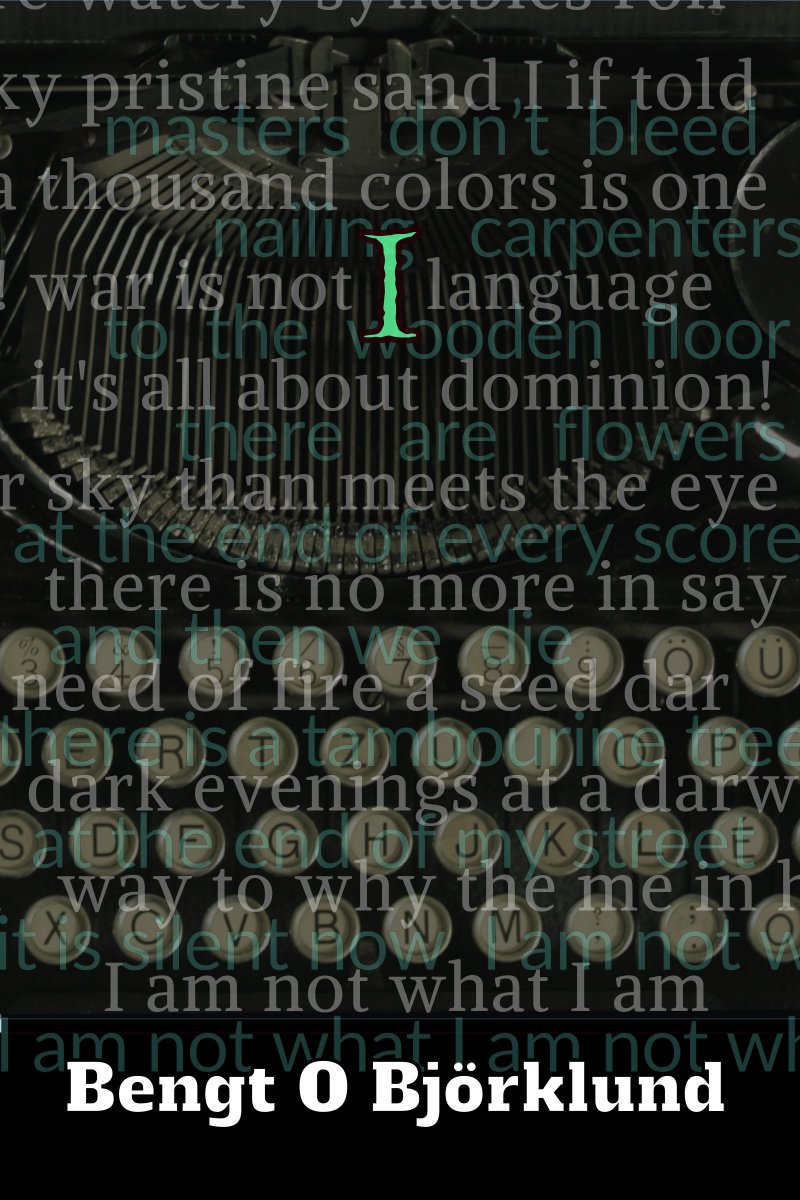 AudioMiddle's tweet image. "I see that you are another me I /
that holy is such a very short time"

Bengt O Björklund is Swedens Beat Poet Laureate and his forthcoming English collection, I, from Middle Creek Publishing will be released this week.  @Bengt_O_