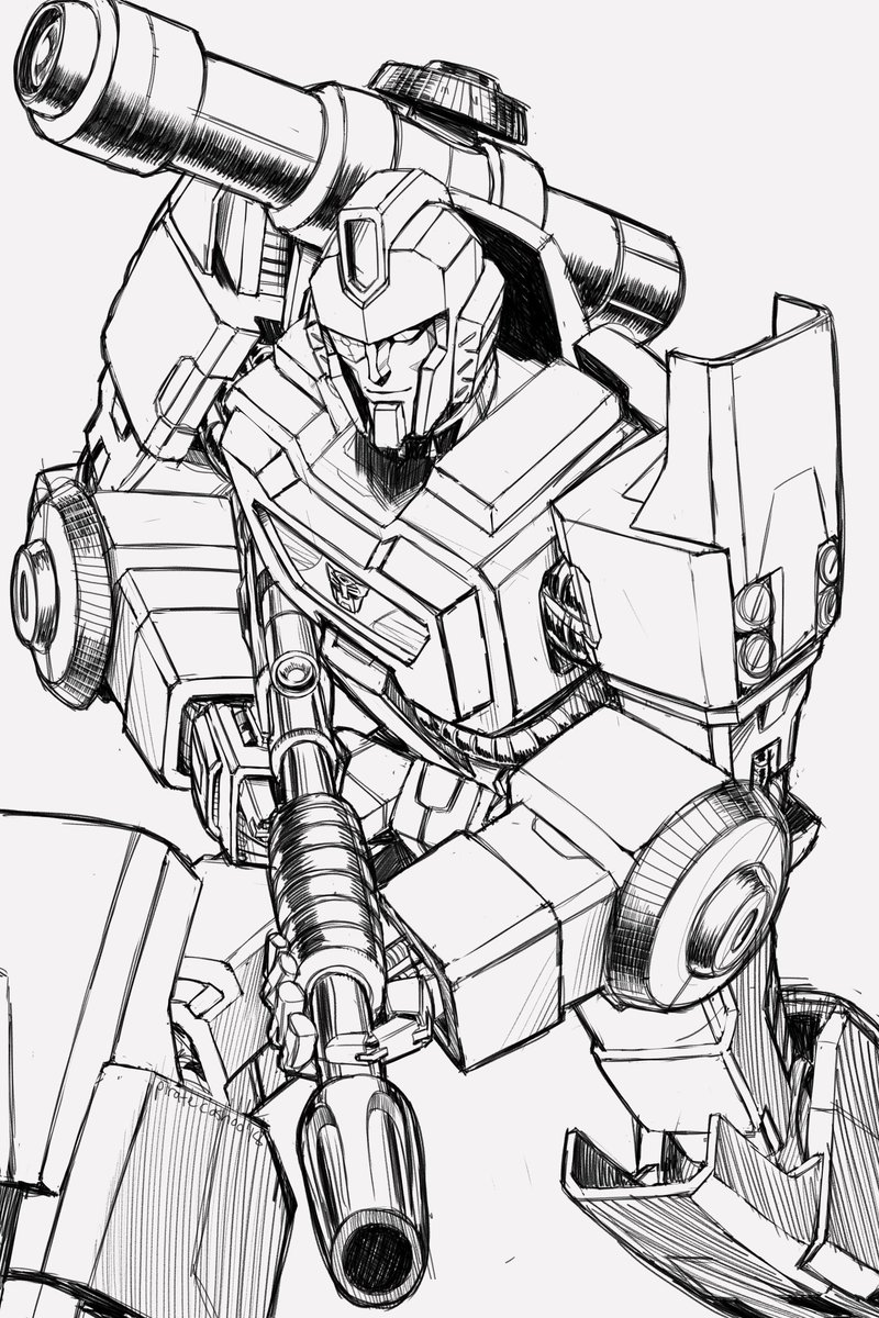 A sketch of Perceptor for my dearest @oibob ! 