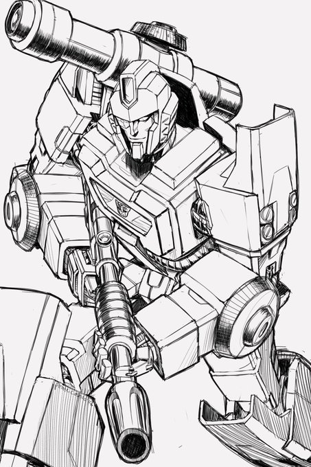 A sketch of Perceptor for my dearest @oibob ! 