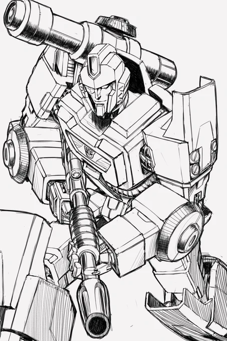 A sketch of Perceptor for my dearest @oibob ! 