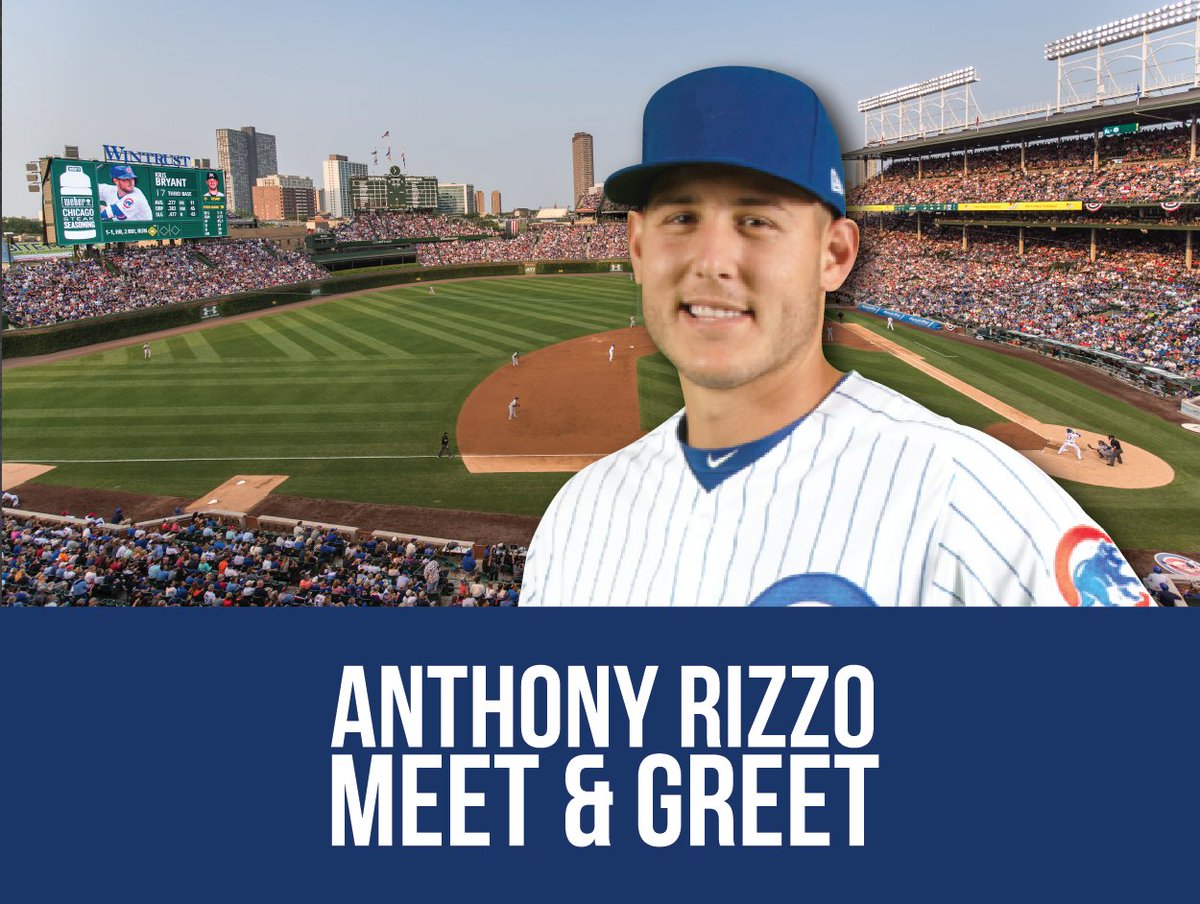 Anthony Rizzo (@arizzo44) on Twitter photo Want to win a meet and greet with me and <a href="/Cubs/">Chicago Cubs</a> tickets for August 10th? You’re in luck. Buona, my fav Italian Beef, is picking one lucky follower. To enter, RT and follow @Buonabeef! #ad Want to win a meet and greet with me and <a href="/Cubs/">Chicago Cubs</a> tickets for August 10th? You’re in luck. Buona, my fav Italian Beef, is picking one lucky follower. To enter, RT and follow @Buonabeef! #ad