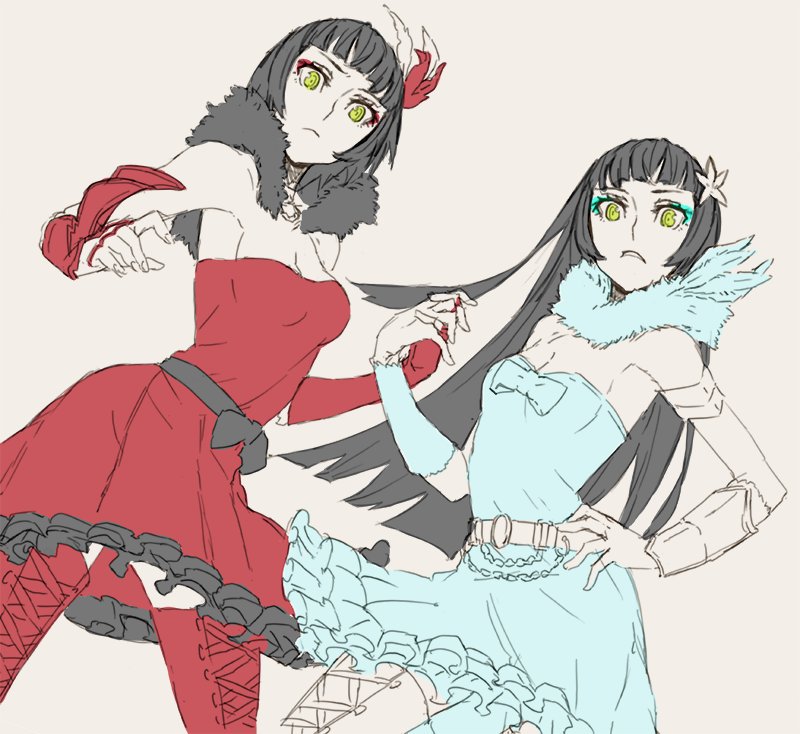 ShortStackNEET's tweet photo. Mel: "The one~"
Mil: "The only~"
Both: "MALACHITE SISTERS~!!"

Mel: "Seriously, no one wants to try for our spotlight."

- Sexy Twins/Double Trouble
- Melanie is the Dom while Miltia doesnt mind being pushed around.
- Selective
- Detailed
- Creative~
- Futa on whim https://t.co/JbYOtto7gk