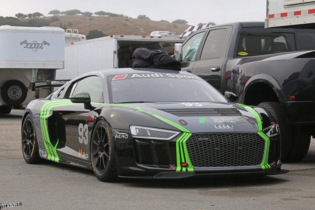 Car spotting at Leguna Seca -- the Audi R8 getting in some practice before IMSA 
#motorsport