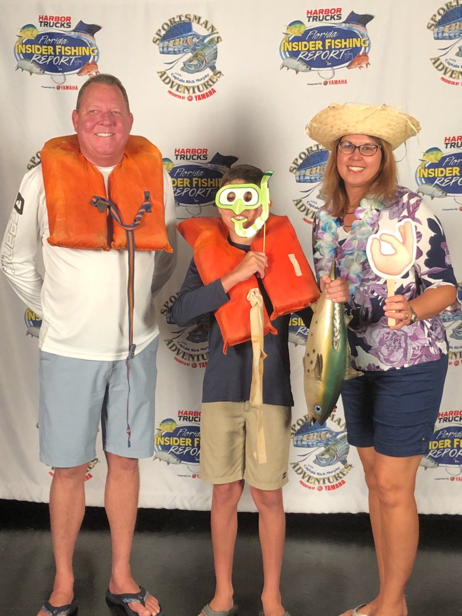 LisaFL18's tweet photo. Getting ready to be part of the studio audience for Florida Insider Fishing Report, swordfish show. Taking funny photos before the show starts @WPBT2 @FIFRTV https://t.co/Vgxnvtaqr7