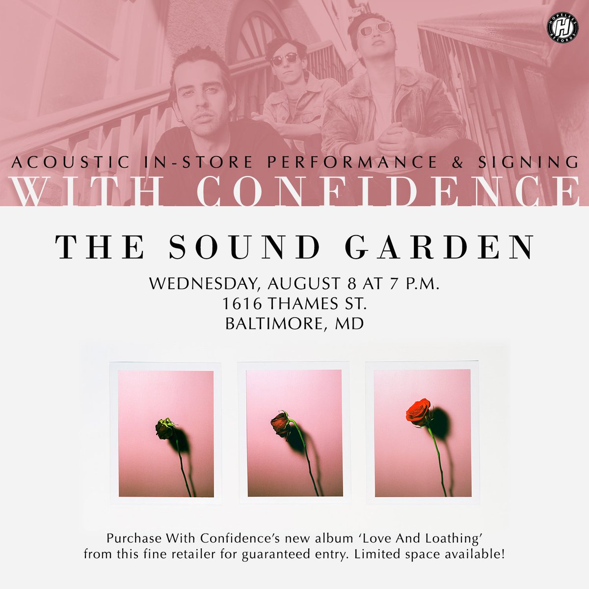 With Confidence On Twitter August 8 Sound Garden Baltimore Md