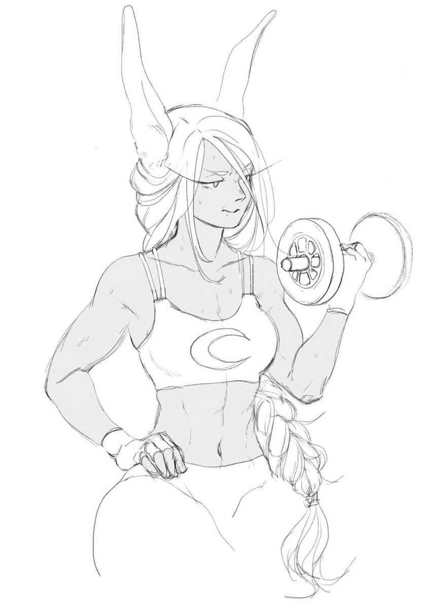 Rabbit__Hero's tweet image. It's time for the rabbit's daily dose of working out.

{{Source: thegreatpeanut.tumblr.com/post/176180244…