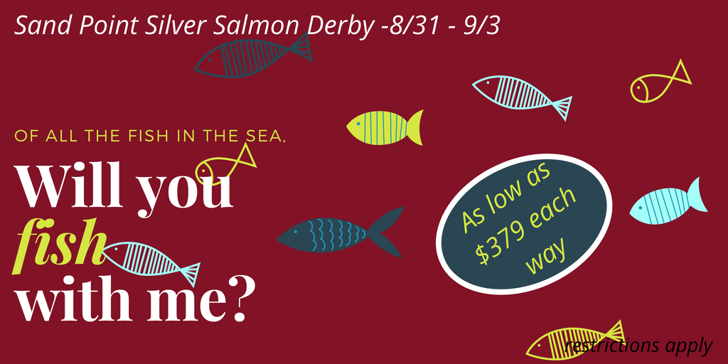 #sandpointfishing #fishison #silversalmonderby #makeitaweekend #$379onPenAir