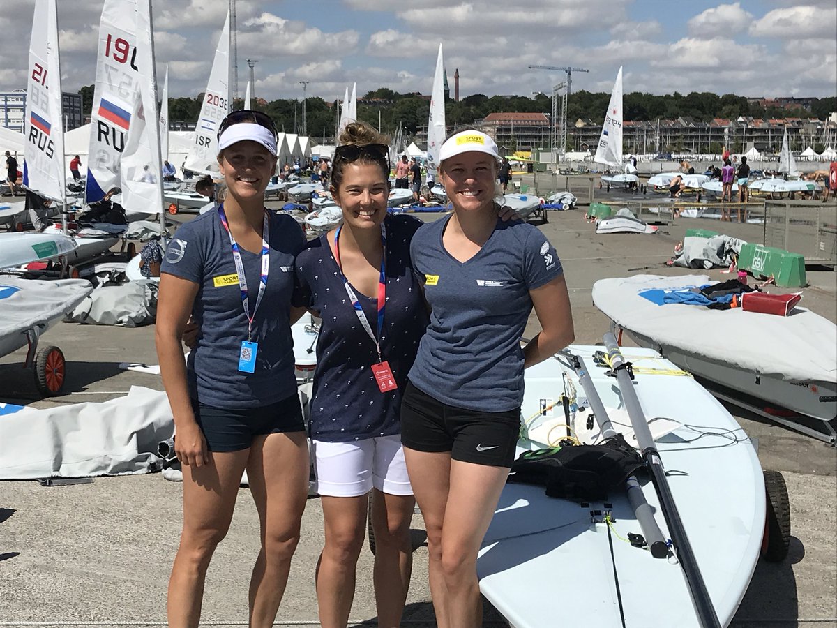 Catching up with <a href="/EmmaPlasschaert/">Emma Plasschaert</a> &amp; <a href="/MaiteCarlier/">Maité Carlier</a> in Aarhus before the Worlds start tomorrow! Follow all the action via <a href="/worldsailing/">World Sailing 🌎⛵️</a> and this website: aarhus2018.com !! I will be doing the live comments the next two weeks! #aarhus2018