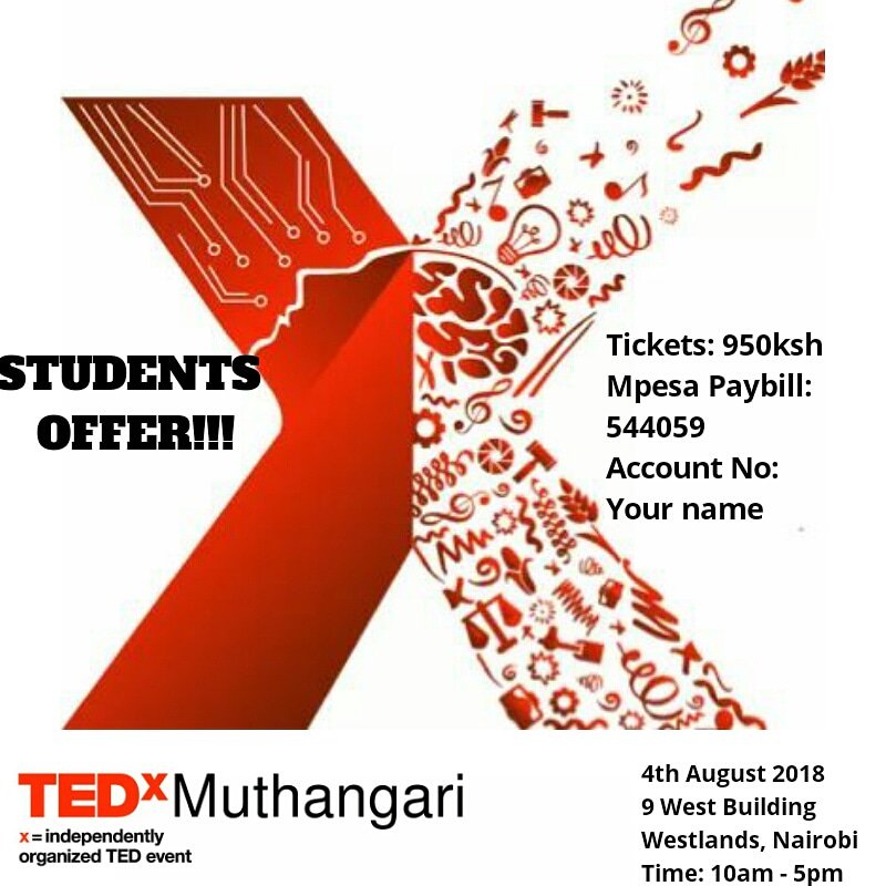 TMuthangari's tweet photo. We are excited to announce the TEDxMuthangari Student's Offer. https://t.co/UCerlRLjce