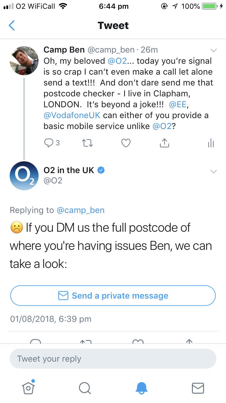 02 Signal In My Area O2 On Twitter: "@Camp_Ben We Understand This Is Frustrating Ben. However,  We're Investing On A Daily Basis To Improve Our Network." / Twitter
