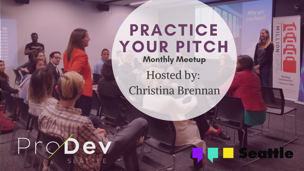 _CBrennan's tweet photo. This month Practice Your Pitch will be a part of #ProDevDay! We'll be getting started at 10am at @atlasworkbase. Register and check out the packed agenda for the day! https://t.co/snOXD9DrSM @ProDevSEA @YPofS #ProDev #SeattleEvents https://t.co/PWFsd6orji
