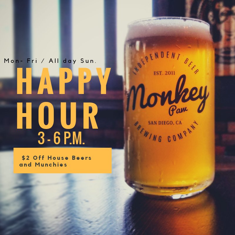 Happy Hour starts at 3, but the doors open at 11 a.m. !! 🍻 Join us for a fantastic Lunch Special! Just $12 (+tax) #drinkindiebeer