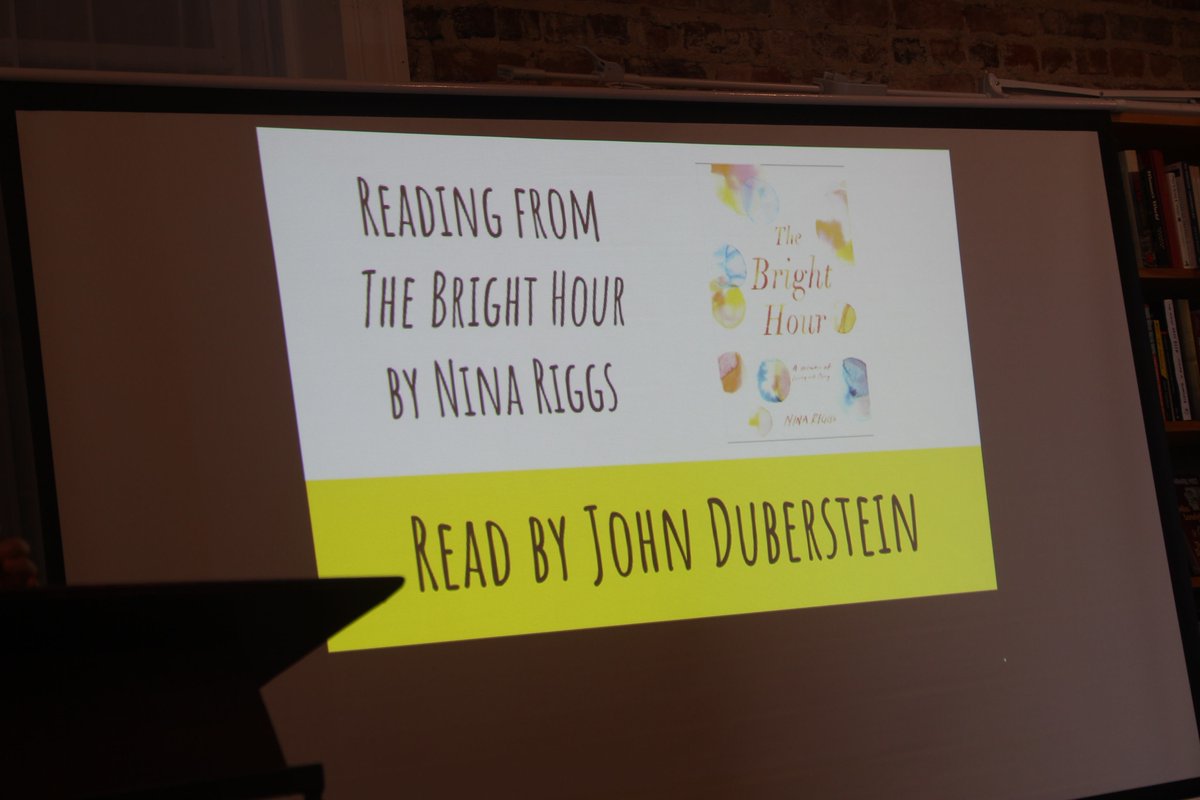 CampKesem's tweet photo. Our thanks to John @Duberstein for joining forces with #CampKesem at @UNCG for a wonderful reading of @nytimes best-seller, The Bright Hour, at @ScupBooks in support of the chapter that he and his late wife and #TheBrightHour author, Nina Riggs, helped found in 2017. https://t.co/DkCS4kUZbo