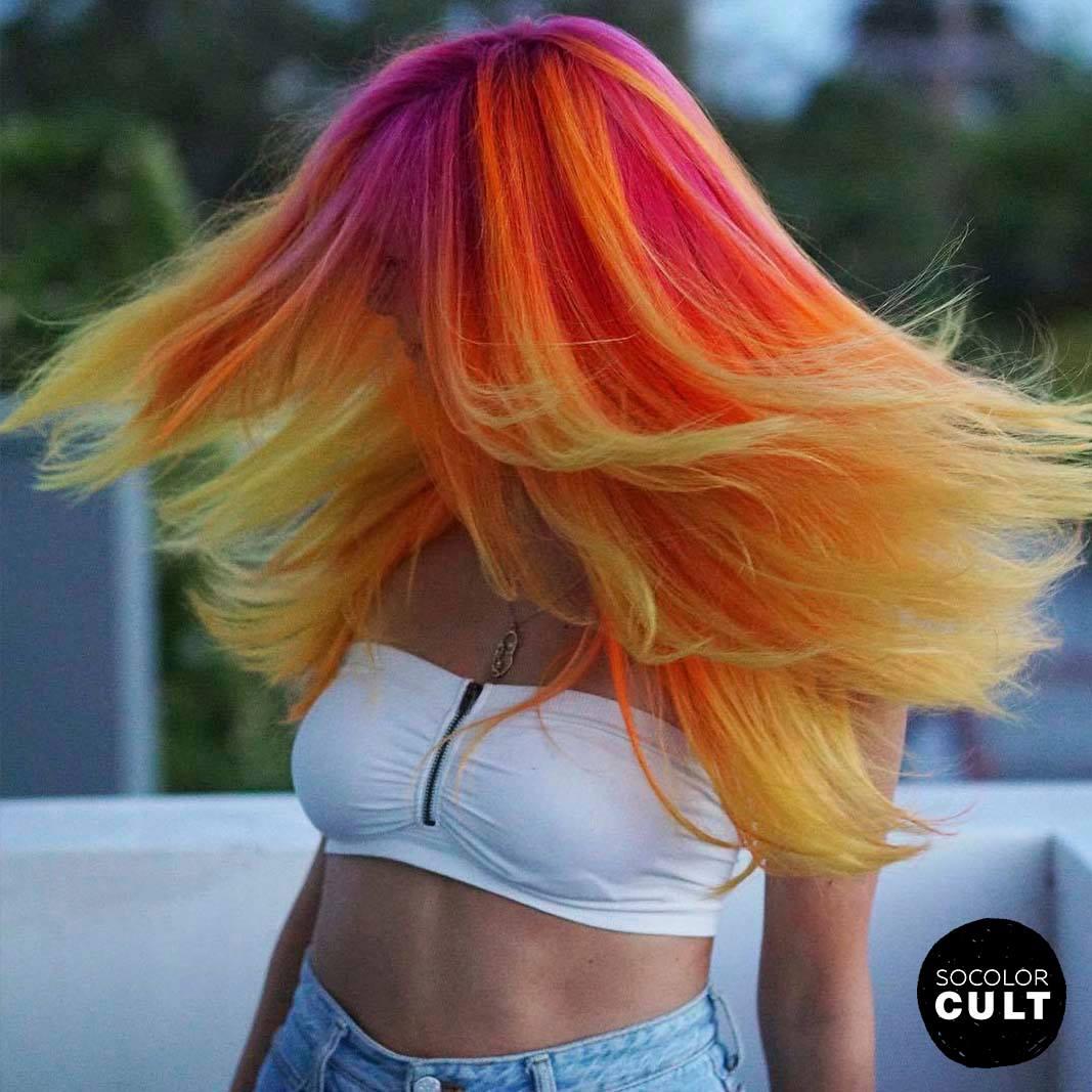 Bold hair, don't care. RT if you love this fiery #SoColorCult look by <a href="/HAIRGOD_ZITO/">Rickey Zito</a>