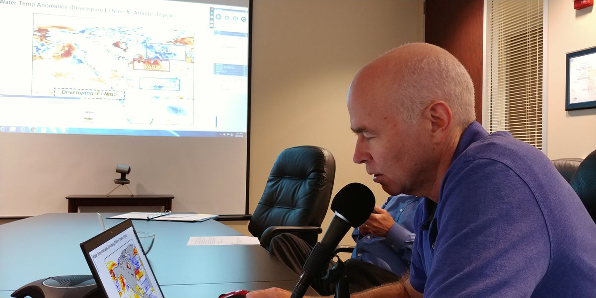 Dave_StormGeo's tweet photo. Long-range expert Fred Schmude is now at the mic. #StormWebinar #Hurricane @StormGeo https://t.co/8k4hN2twgv