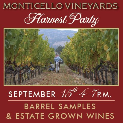Our Harvest Party is on September 15th for all of you in the #bayarea or #napavalley! We will have barrel samples, delicious eats, and two wine releases. Get your tickets here: corleyfamilynapavalley.com/EVENTS #Napaharvest2018 #wine