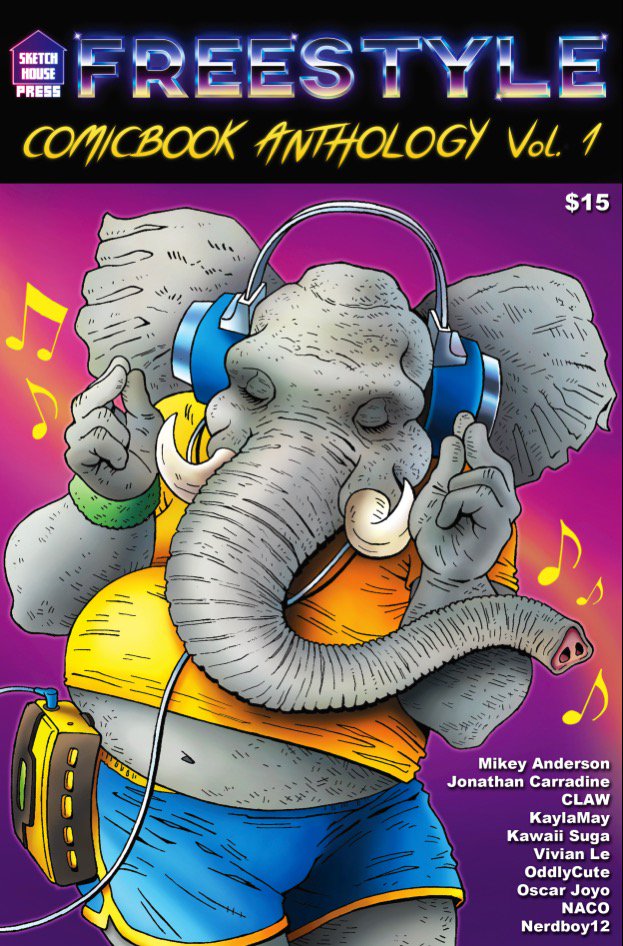 SketchHousePrss's tweet photo. Happy #newcomicbookday Wednesday!! Our new book FREESTYLE: Comicbook Anthology Vol. 1 is 4 sale at @GCComics ONLINE &amp; (Loop) 77 E Madison St,  Chicago, IL ☎️ (312) 629-1810. Book is 4 Mature Readers. Copies limited. Buy Soon! #freestylecomicbook #sketchhousepress #indiecomics https://t.co/jj0iOQ7GSN