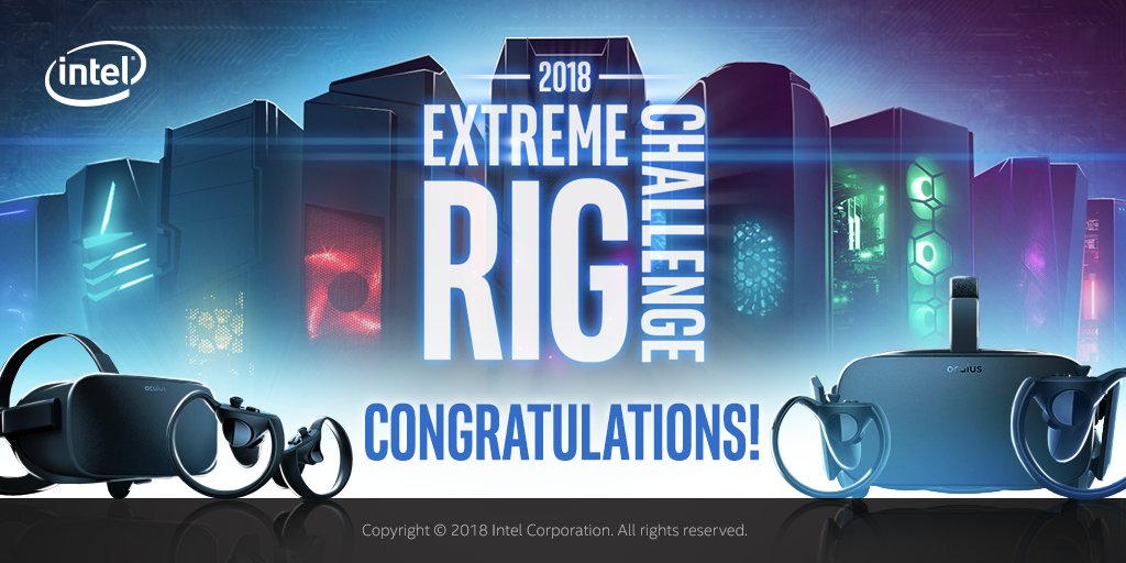 quangoinc's tweet photo. .@Kirknas7y Youโve been selected as a winner in the 2018 #IntelRigChallenge! Due to an eligibility issue, we selected a new winner for the @iBUYPOWER rig. Per the official rules, follow @quangoinc within 48 hours for a DM on how to claim your prize. https://t.co/A0QZL5Q0ga https://t.co/O8D2KEFw9I