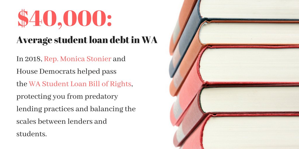 HT to <a href="/StonierforRep/">Monica Stonier</a> for her great work on this legislation last session. College is expensive and students shouldn't have to fight predatory lending practices when they are trying to pay for college.
