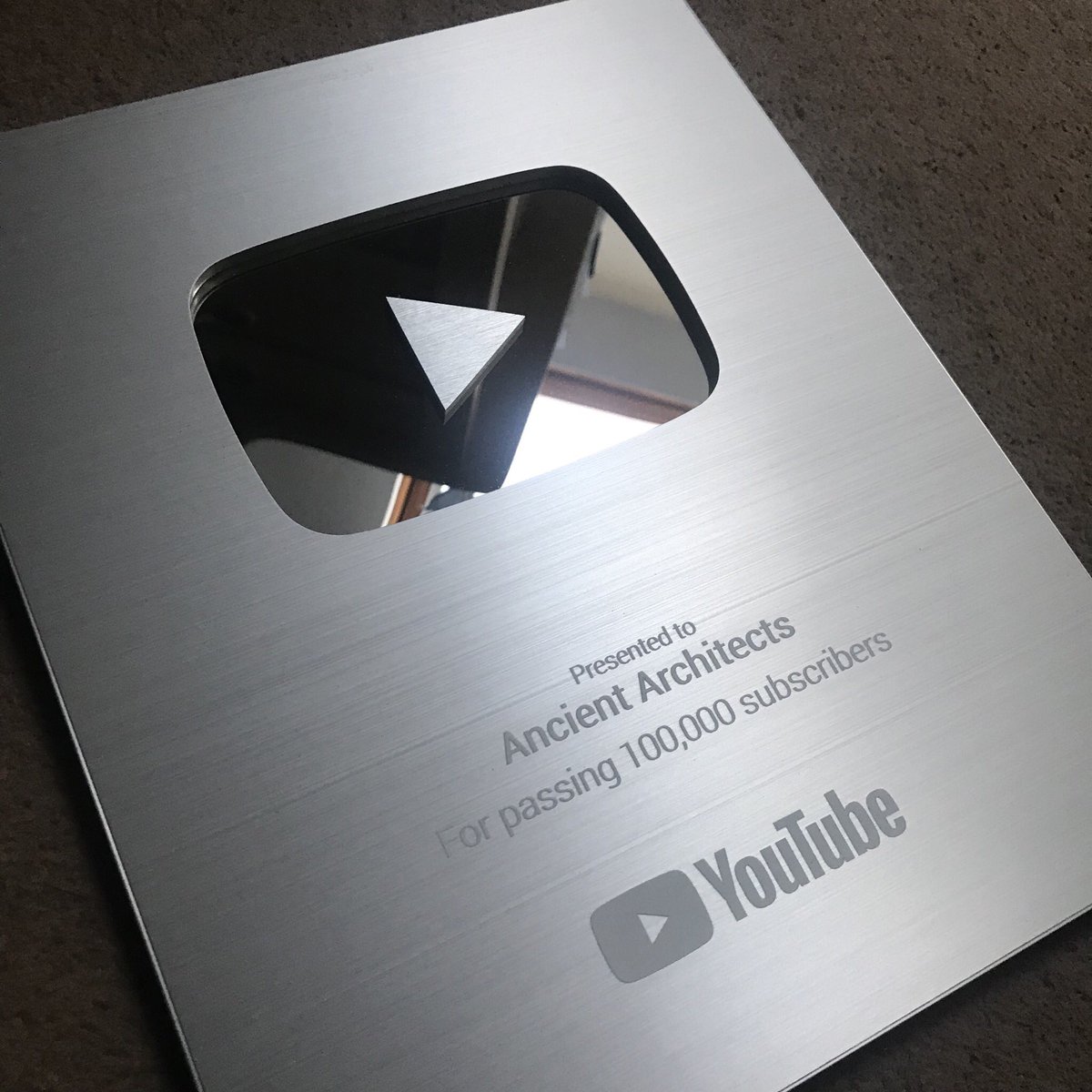 Matt Sibson Thank You Youtube Love My Silver Play Button For Reaching 100 000 Subscribers