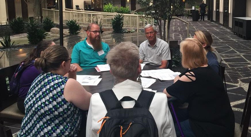 Saturday afternoon round-table discussion on applying for disability benefits led by <a href="/TammyRome/">Tammy</a> and <a href="/GoldenGraine/">Katie M Golden</a> at the 2018 CHSG Patient Conference.
