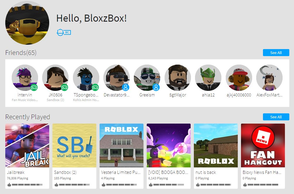 Bloxy News On Twitter Bloxynews Roblox Has Updated The Home