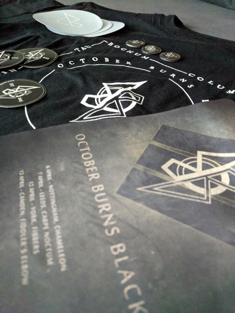 OctoberBurnsB's tweet photo. #artistic #bandmerchandise #bandmerch pictures from #RuleOfThree hosts spinning #faultline #debutEP tracks #WithYou #Shimmer #Arrowhead #LightOnLight #Darkwave #Coldwave #Postpunk #Goth #GothicRock #GothRock #Tshirts #Stickers #ButtonBadges #Badges #Fliers https://t.co/Oyq59CsVOl