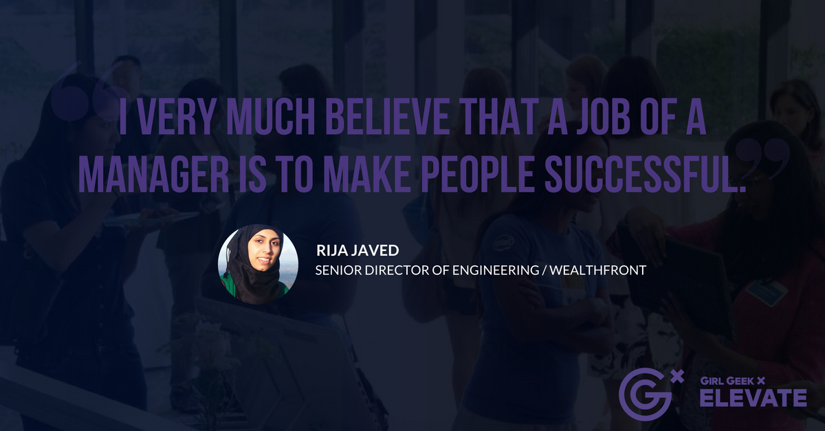 GirlGeekX's tweet photo. “From Cat Herder to Air Traffic Controller: Engineering Leadership” — Girl Geek X Elevate (Video + Transcript) @lxt,  @techaguirre, @RijaJaved, @vsetlur talk about their perspectives in engineering management and more. https://t.co/3AxYEmNIx9 https://t.co/DcRv4MAKJP