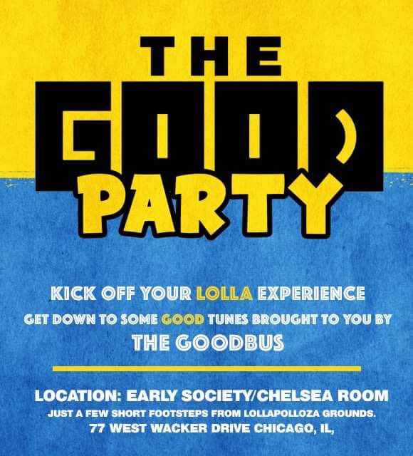 Do312's tweet photo. Catch DJ sets from @djgoodsex and more all weekend on #TheGoodBus! Enter to win a huge #TheGoodParty VIP package for you + your friends courtesy @GoodLooksChi. https://t.co/kJDCuNyLnX https://t.co/aLq5OfgsqG