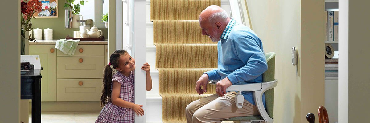 A straight lift or curved stair lift can make the difference between moving freely from one floor to another. Stairlifts are compact, so they won’t take a lot of space in the stairwell. Contact <a href="/jim_tuit/">Jim Tuit</a> to purchase a stairlift for your home. (704) 662-5025