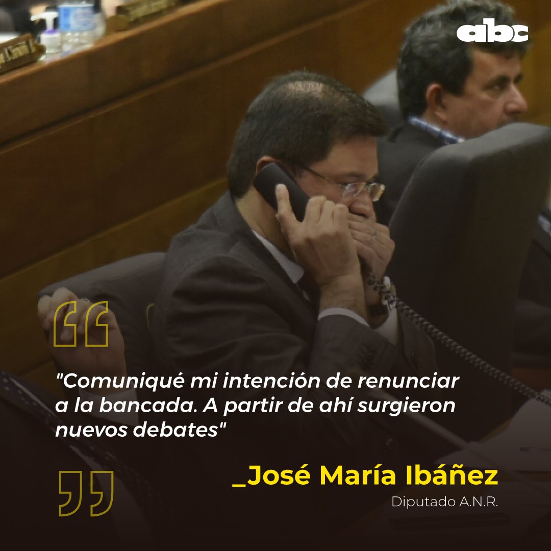 ▶ ¿Debe renunciar el colorado José María Ibáñez a su banca de Diputados?

RT: Si tu respuesta es SÍ.

MG: Si tu respuesta es NO. 

#ExpulsiónIbáñez