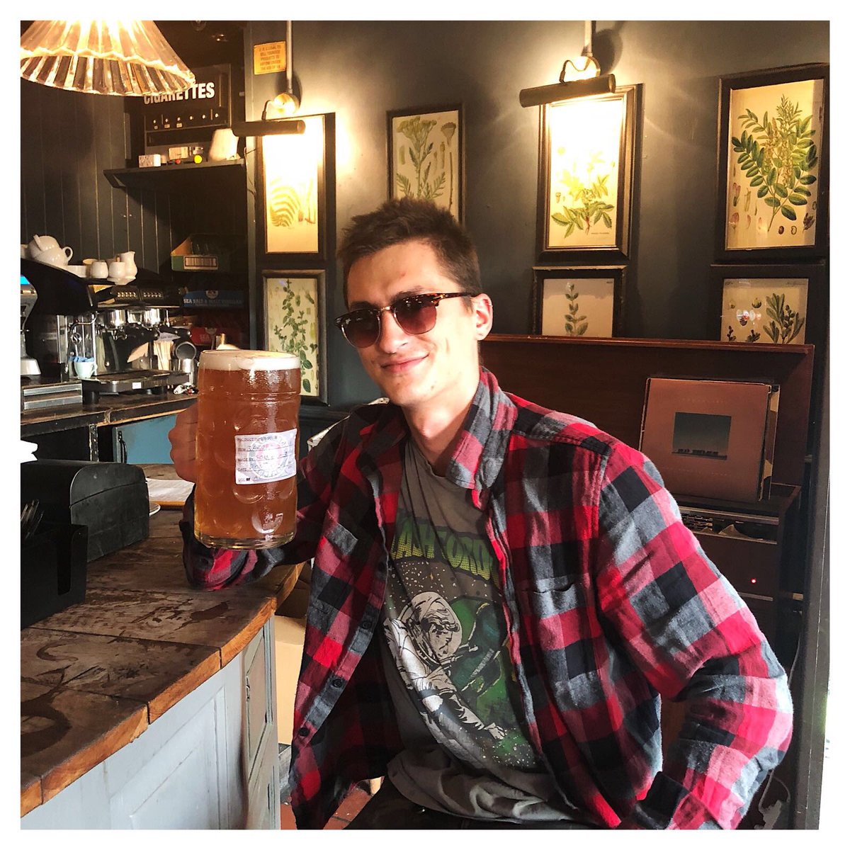 This is Jakub. He is already getting excited about our Oktoberfest celebrations! 🍺🍺🍺